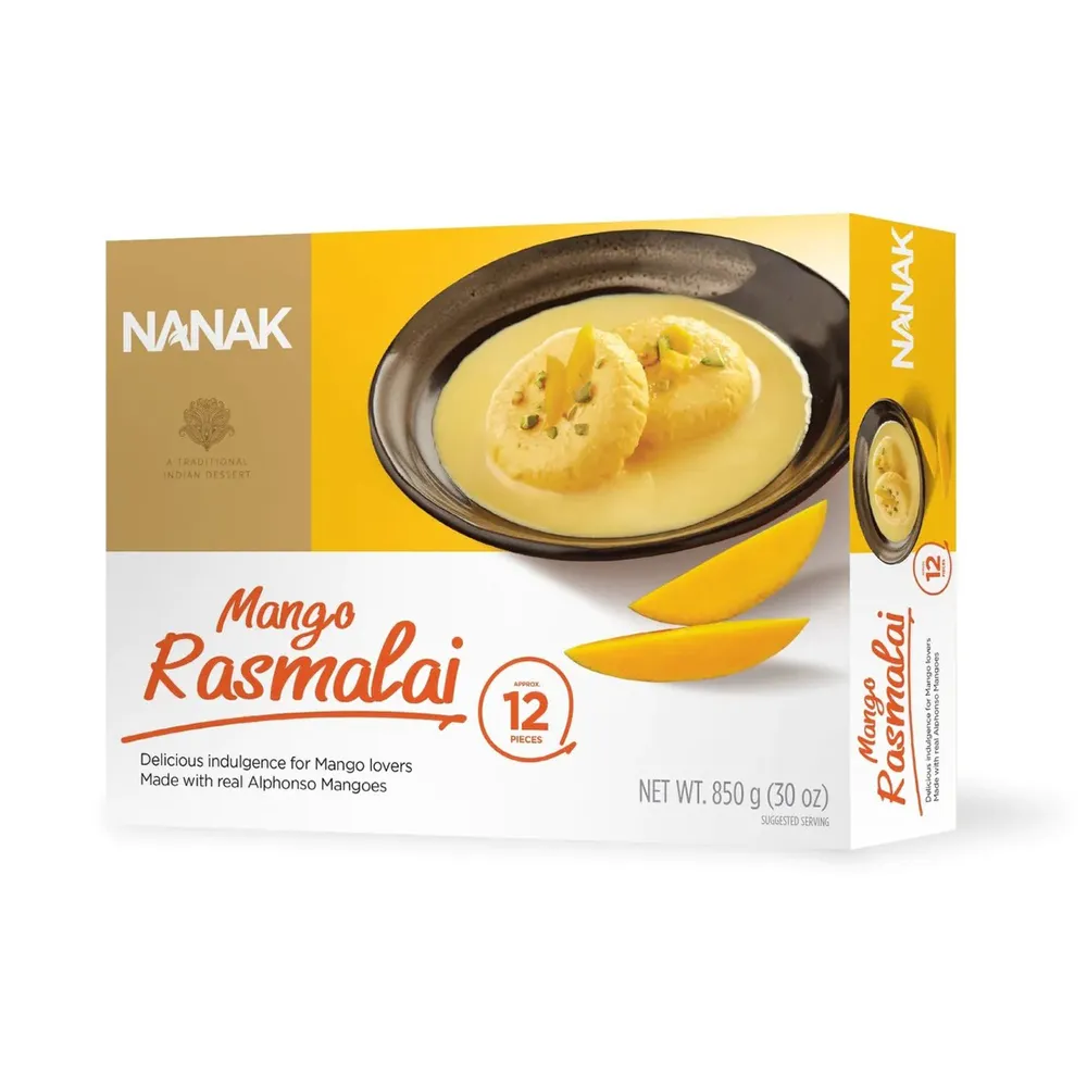 Nanak Rasmalai Mango 12Pcs/850g