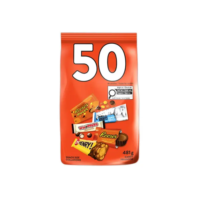 Hersheys Assorted Chocolate Snack 50ct 481g