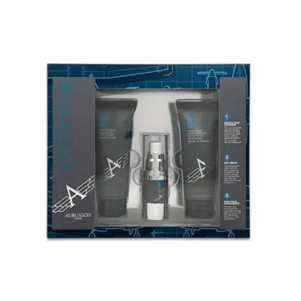 Navigator by Aubusson 3 Piece Grooming Advanced Skin Care Kit for Men