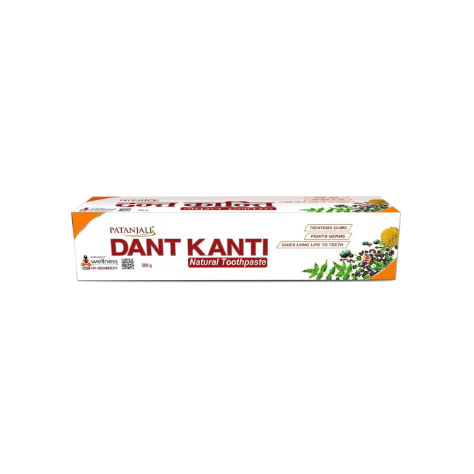 Patanjali Dant Kanti Natural Toothpaste 200g Pack of 2