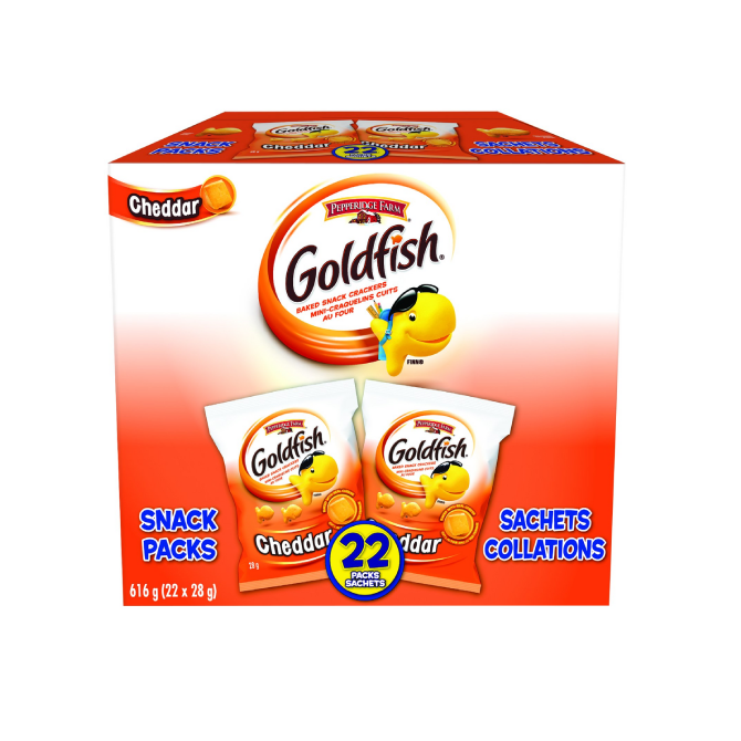 Pepperidge Farm Goldfish Cracker Cheddar 22x28g 616g