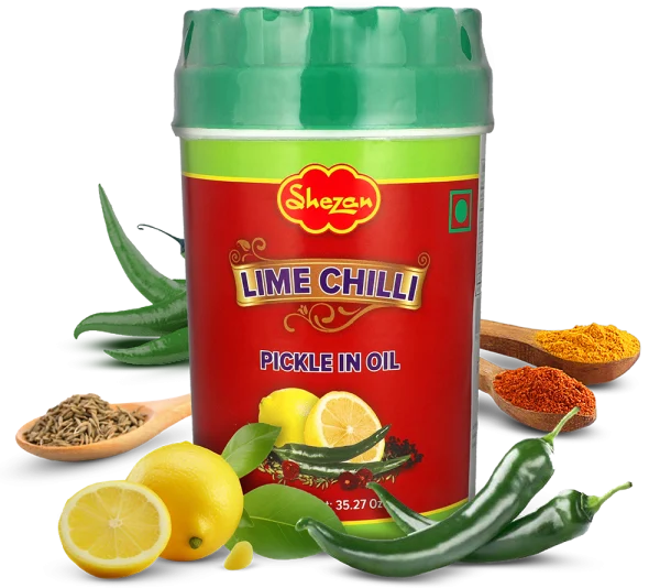 Shezan Lime & Chili Pickle in Oil 1kg