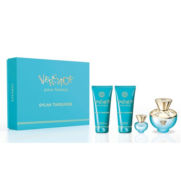 Versace Dylan Turquoise 4PCS Gift Set