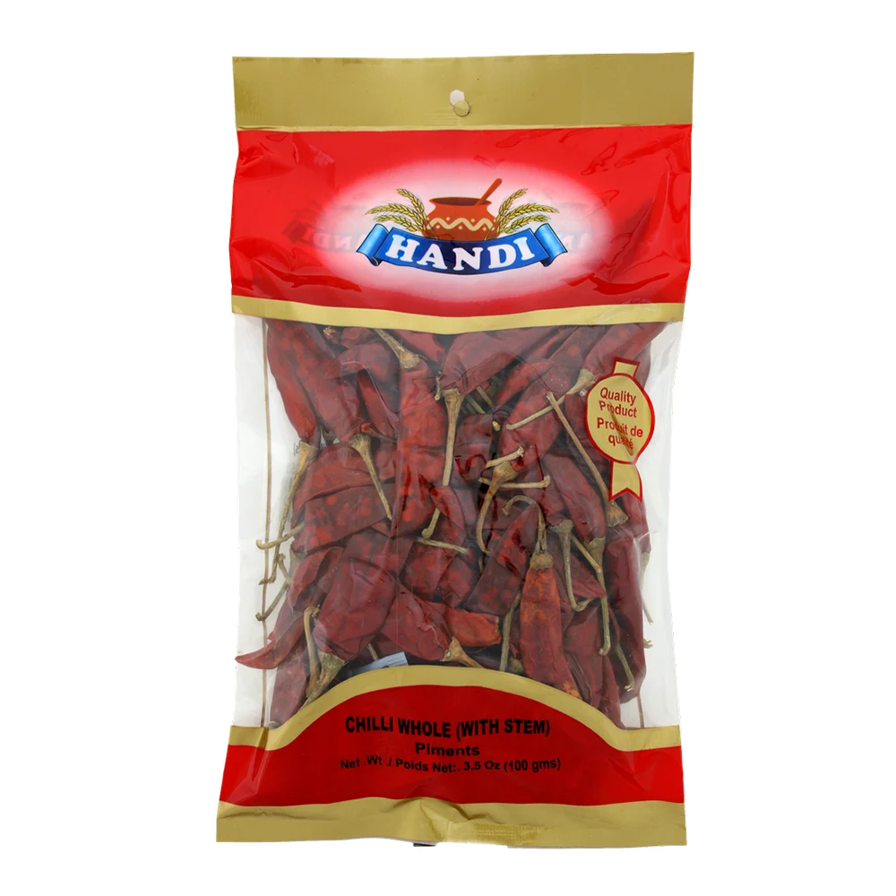 Handi Chilli Whole With out Steam 100g
