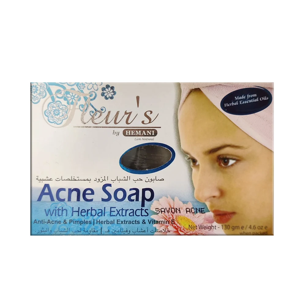 Hemani Fleur's Acne Soap with Herbal Extract 130gm