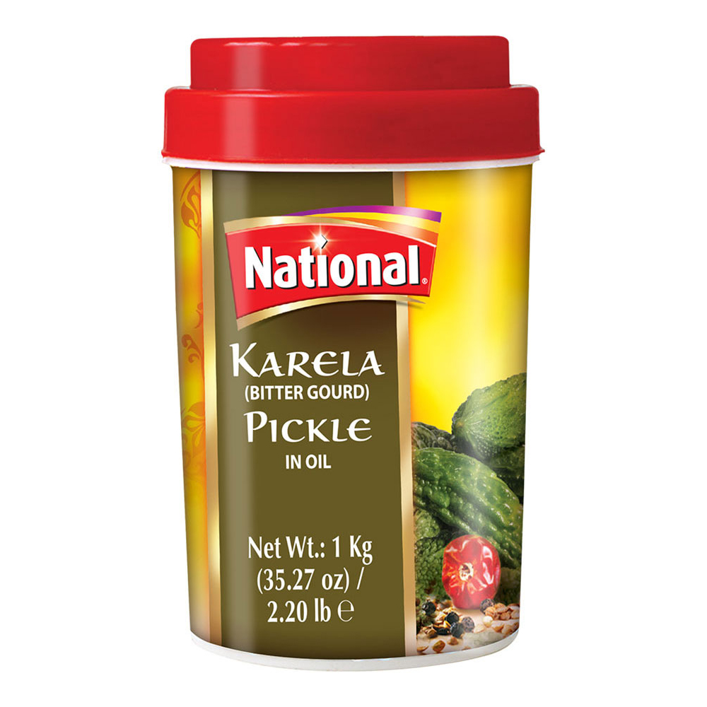 Buy National Pickle Karela 1kg Online | South Asian Central