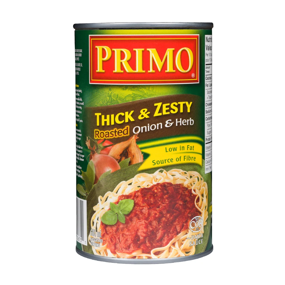 Primo Pasta Sauce Thick and Zesty - Roasted Onion and Herb 680ml