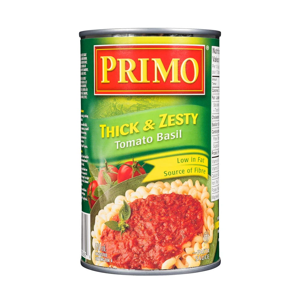 Primo Pasta Sauce Thick and Zesty - Tomato Basil 680ml