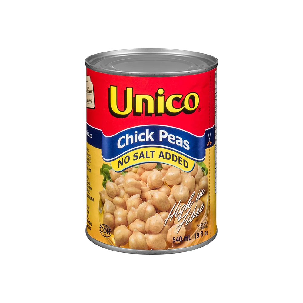 Unico Chick Peas No Salt 540ml